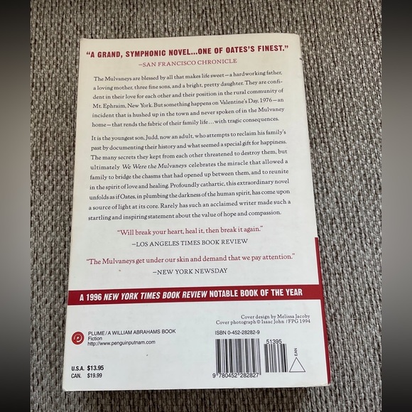 Book “We Were the Mulvaneys” by, Joyce Carol Oates paperback - Picture 2 of 5